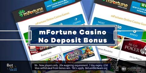 mFortune No Deposit Bonus: £10 FREE Upon .